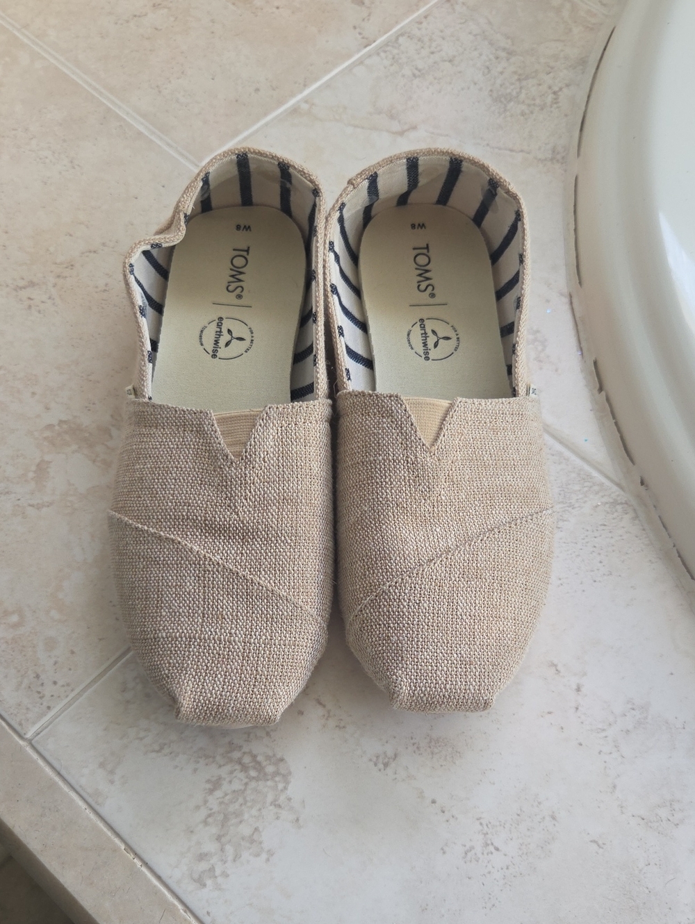 Toms Women’s Casual Slip-On Moccasins in Beige